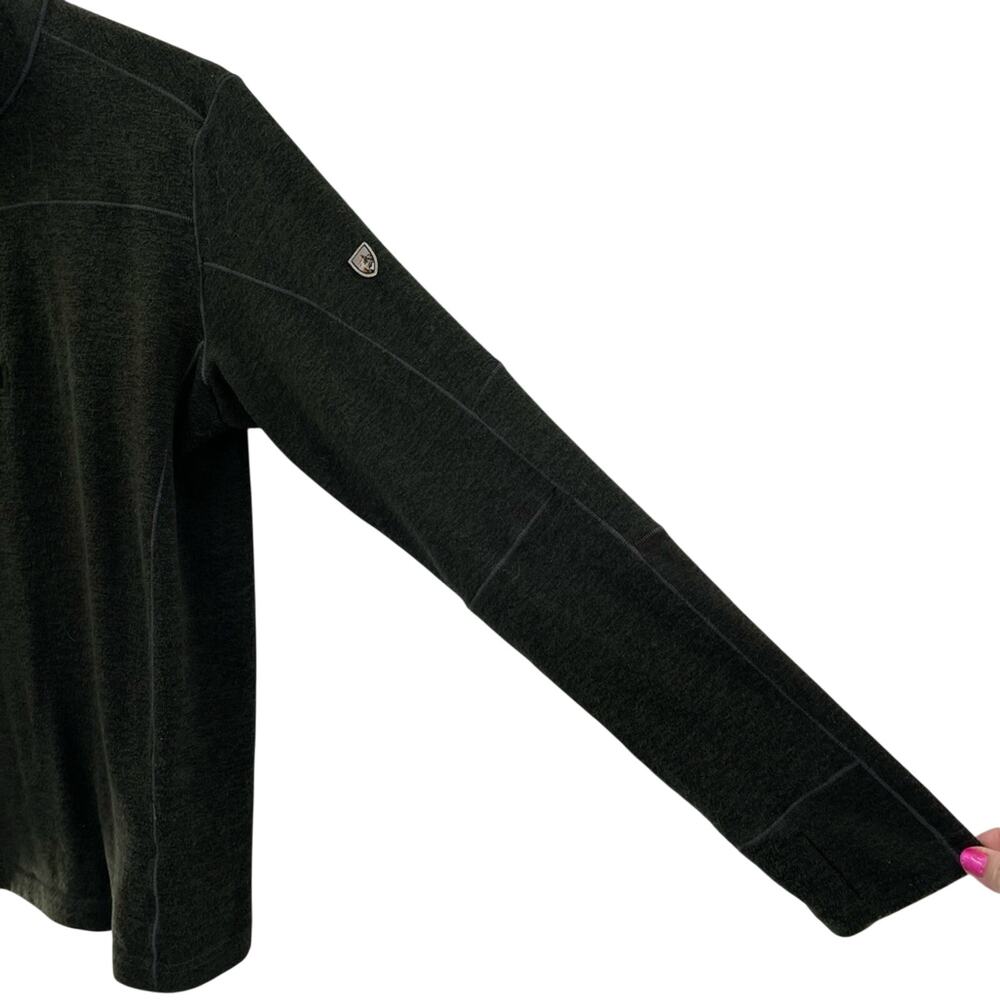 Kuhl Men’s Quarter Zip Long Sleeve Forrest Green Shirt Size Medium Gorpcore - Picture 3 of 7